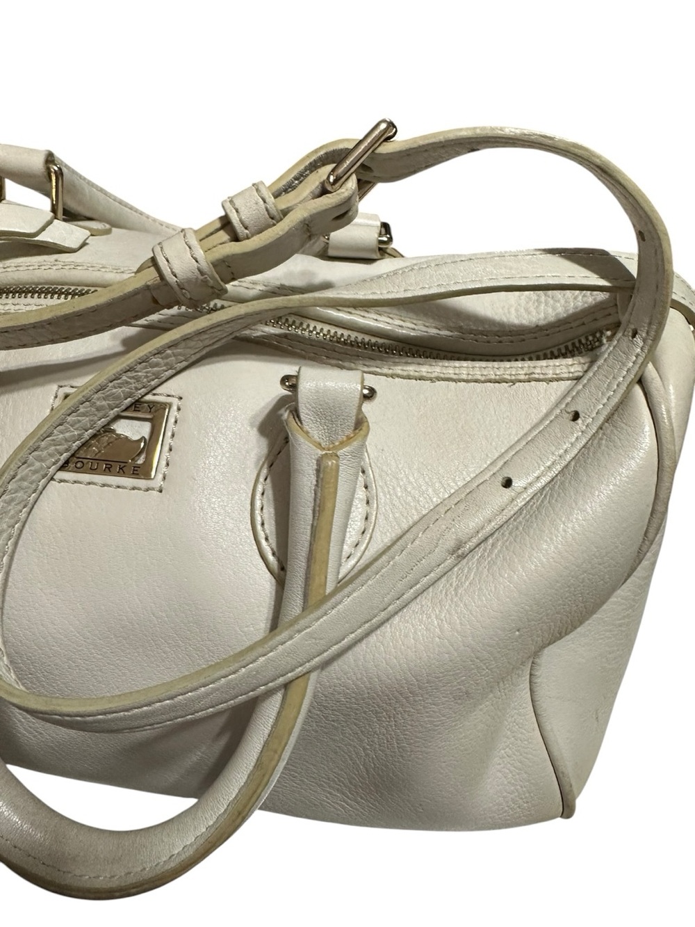 Dooney & Bourke Dillen Pebble Leather Satchel Barrel Doctor Bag - Picture 15 of 16